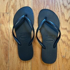 Black Slim Havaianas